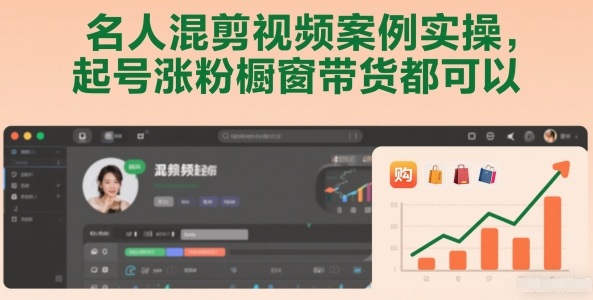 名人混剪视频案例实操,起号涨粉橱窗带货都可以-灵感工坊云网创