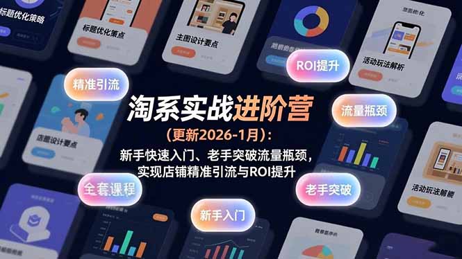 淘系实战进阶营(更新2026-1月-灵感工坊云网创
